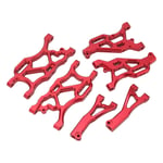 (Red)RC Suspension Arm Set Aluminum Alloy Front Rear Swing Arms With Ball BGS