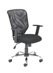 Office Hippo Desk Chair, Ergonomic Contemporary Office Chair, Highly Adjustable For Extra Comfort With Moulded Seat, Mesh Back Computer Chair With Lock Tilt Recline - Black