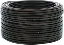 30m-2x2.5mm²-Câble Audio Noir pour Enceintes-Câble HP en Cuivre OFC pour HiFi et Hi-Fi Embarquée-Fabrication Allemande-Conducteur 99,99% cuivre avec Isolant