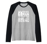 Boxing Coach Never Underestimate An Old Man Who Loves Boxing Raglan Baseball Tee