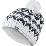 HEAD Bonnet de Ski pour Femme Chapeau pour Temps Froid, Blanc/Noir, Taille Unique