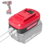 QUPERR MT18EIN Convertisseur de Batterie pour Batterie Makita 18V, pour Outils électriques sans Fil Einhell 18V, Adaptateur de Batterie USB avec Port de Chargeur USB/Type-C (Adaptateur Uniquement)