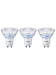 Philips LED-glödlampa Spot 2,6W/922-927 (35W) 36° WarmGlow Dimmable 3-pack GU10