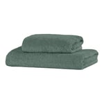 Giovanni Dolcinotti | Set of 2 Bath Towels in Terry - Moss Green - 100% Cotton