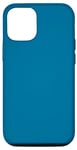 Coque pour iPhone 12/12 Pro Couleur bleu mer simple