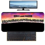 Mouse Pads,Game Girls Und Panzer Lock Edge Non Slip Washable PC Pad Keyboard Mat Gaming Mouse Pad Size B