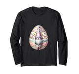 Easter Egg Gnome For Women Men And Kids For Funny Easter Day Long Sleeve T-Shirt