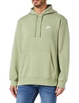 NIKE Men's NSW Club Hoodie Po Bb T-Shirt, Oil Green/Oil Green/White, XXL