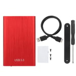 Boîtier de disque dur externe 2.5 pouces SATA USB 3.0 Laptop 7-9.5MM pour ordinateur portable (rouge)-CHE