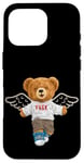 Coque pour iPhone 16 Pro Be Free, Liberty Teddy Bear Illustration Graphic Designs