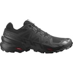 Salomon Men's Speedcross 6 Wide Black/Black/Phantom, 44 2/3