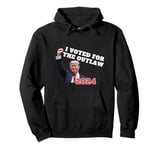 I VOTED FOR THE OUTLAW 2024 TRUMP Daddy's Home for Christmas Pullover Hoodie