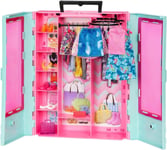 Barbie Armoire Avec 3 Vêtements 3 Paires De Chaussures 2 Sacs Mattel HKR92