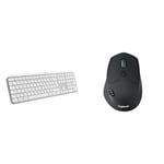 Logitech MX Keys S Wireless Keyboard, Low Profile, Fluid Quiet Typing, Programmable Keys & M720 Triathlon Multi-Device Wireless Mouse, Bluetooth, USB Unifying Receiver, 1000 DPI
