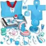 Lehoo Castle Malette Docteur Enfant, Kit de Dentiste, Jeux Enfant 3 Ans, Jouets de Dentiste pour Enfants, Jouet Enfant 3 Ans, Kit de Médecin Cadeau pour Filles et garçons de 3-8 Ans