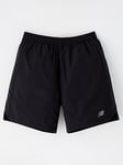 New Balance Junior Boys Athletics Shorts - Black, Black, Size 15-16 Years