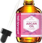 Leven Rose Virgin Argan Oil - Cold Pressed, 100% Organic for Hair, Skin, Face & 