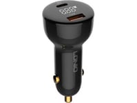 Ldnio C101 Car Charger, Usb + Usb-C, 100W + Usb-C To Lightning Cable (Black)