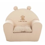 Fauteuil pour enfant I adore my mom 44 x 34 x 53 cm Beige