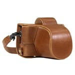 MegaGear Ever Ready Camera Case, Bag for Canon PowerShot G5 X G5X Digital Camera (Dark Brown, PU Leather)