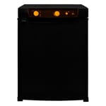 3 Way Absorption Fridge 43L Cooler LPG Gas AC DC 12V 240V Black Camping Caravan