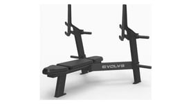 Banc olympique presse de poitrine avec support pour halteres   evolve fitness ec 509