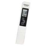 Testeur pH Mètre électronique, TDS&EC Mètre Température, 3 en 1 Testeur de qualité de l'eau avec Écran LCD, Auto-Calibration, Test pour Piscine,