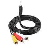 Male to Male Speaker AUX Cable AV Cable Adapter Wire 3.5mm Jack to 3 RCA