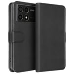 Avizar Case for Xiaomi Poco F6 Pro Vintage Clap Wallet, Black