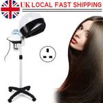 Salon Spa Hair Steamer Rolling Timer Hooded Hairdressing Care Color Floor Stand