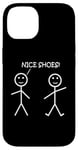 Coque pour iPhone 14 Nice Shoes Sarcasme Funny Stickman Stick Figure Sarcastique Pun