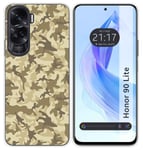 Coque Silicone pour Huawei Honor 90 Lite 5G Design Sable Camouflage Dessins