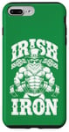 Coque pour iPhone 7 Plus/8 Plus Irlandais Iron Funny St Patrick Day Leprechaun Gym Fitness