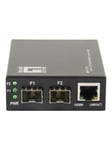 LevelOne GVT-2011 - fibre media converter - 10Mb LAN 100Mb LAN GigE