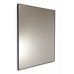 Miroir de salle de bains sur mesure avec cadre périmétrique noir jusqu'é 30 cm jusqu'é 140 cm