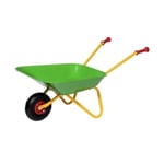 Rolly Toys - Metal Play Wheel Barrow Wheelbarrow Green / Yellow Age 2 1/2 Plus