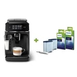 Machine à café Expresso Broyeur Automatique - PHILIPS - EP2230/10 - 275 g de café - 1,8 L - Noir mat + Kit d'entretien AquaClean