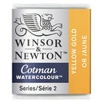 Winsor & Newton Watercolour Paint, Yellow Gold, Half PAN