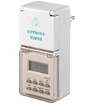 WENTRONIC goobay Digital Timer - Automatisk strømsvitsj - AC 230 V - hvit