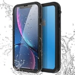 AICase Coque Étanche iPhone XR,[Certifiée IP68] 360°Protection Waterproof Housse [Antichoc] Antipoussière, Anti-Neige pour iPhone XR 6.1", Noir (iphone XR)