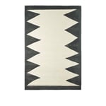 Dusty Deco - DD Zig Zag Rug 200x300, 100% Ull - Mönstrade mattor - Edin & Lina Kjellvertz - Svart,Vit