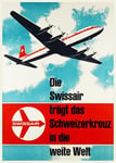 AIRLINES  SWISSAIR Rjmk-POSTER HQ 40x60cm d'une AFFICHE VINTAGE