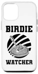 Coque pour iPhone 12/12 Pro Drôle de raquette et de volant pour joueur de badminton