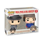 Funko Pop! Movies: Planes, Trains - Neal and Del/Del 2pk - Planes, Trains and Automobiles - Keychain Novelty Keyring - Collectable Mini Figure - Stocking Filler - Gift Idea - Official Merchandise