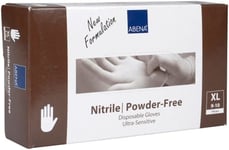 Skymed Nitrilhandskar Puderfria Svart 100-pack Virusskydd - Abena XL (180-pack)