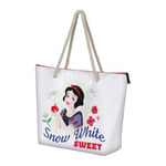 Blanche-Neige Sweet-Sac de Plage Soleil, Blanc, 52 x 37 cm