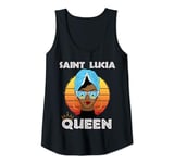 Womens Saint Lucia, Saint Lucian Flag, Saint Lucian Women St Lucia Tank Top