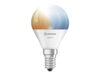 Ledvance Smart+ Mini - Led-Lyspære - E14 - 4.9 W (Ekvivalent 40 W) - Klasse F - Avstembar Hvit - 2700-6500 K - Hvit (En Pakke 3)