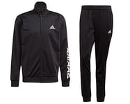 Adidas M Lin TR TT TS Tracksuit, Mens, Top:Black/White Bottom:Black/White, 5254