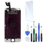 Ecran Complet Remplacement pour iPhone 6 Blanc avec Verre Trempe +Kit